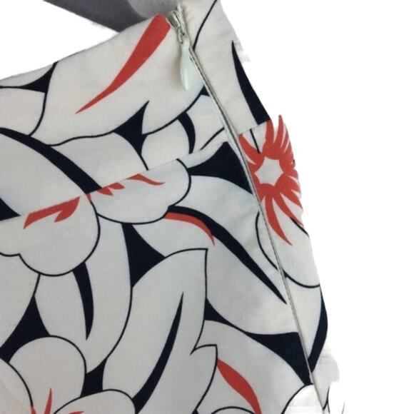 Norm Thompson Skirt Vintage Tropical Floral A-Line Retro Cruise Chic Size 8 - Picture 4 of 12